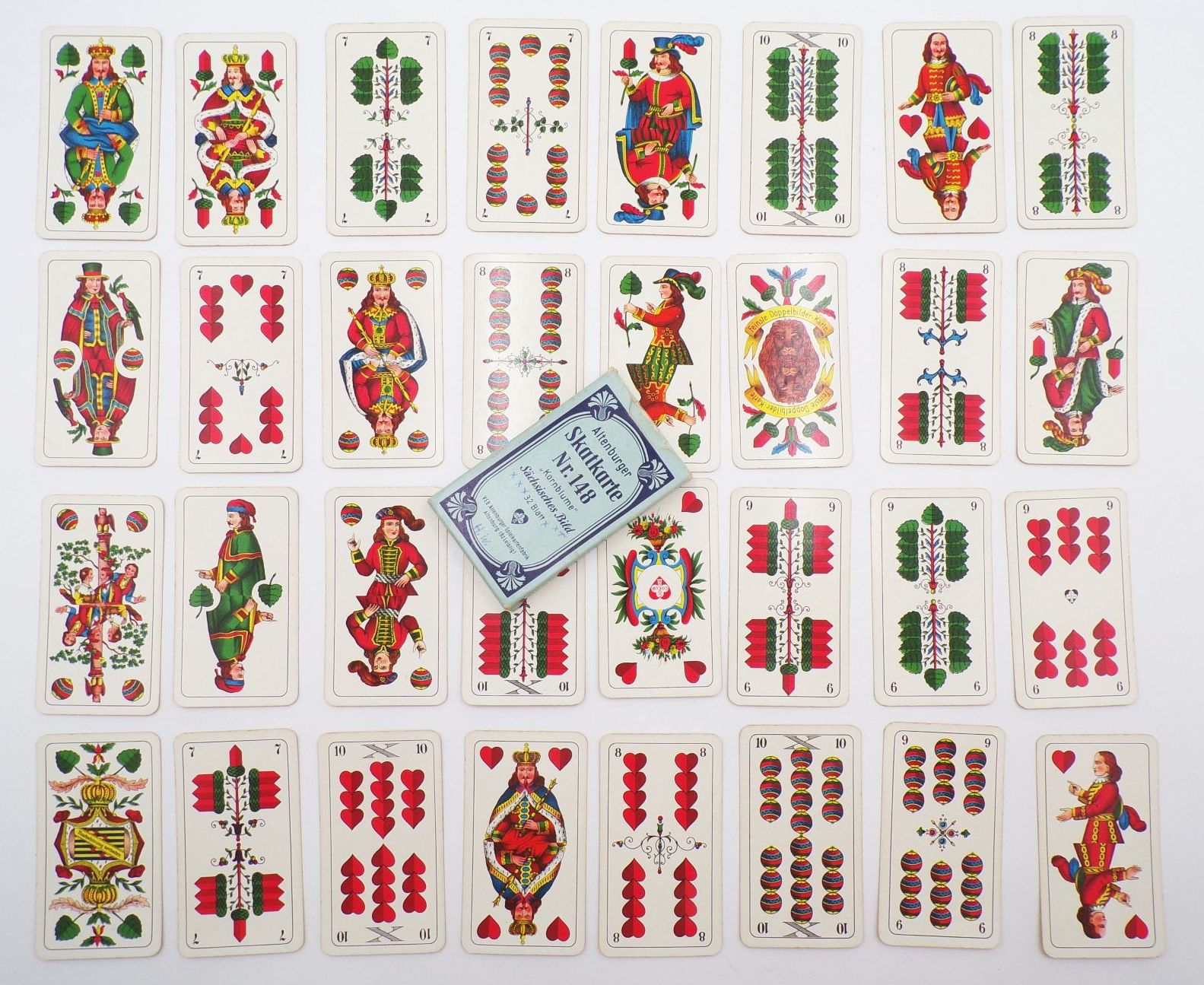 Altenburger Skatkarte Nr 148 Kornblume Sächsisches Bild Kartenspiel