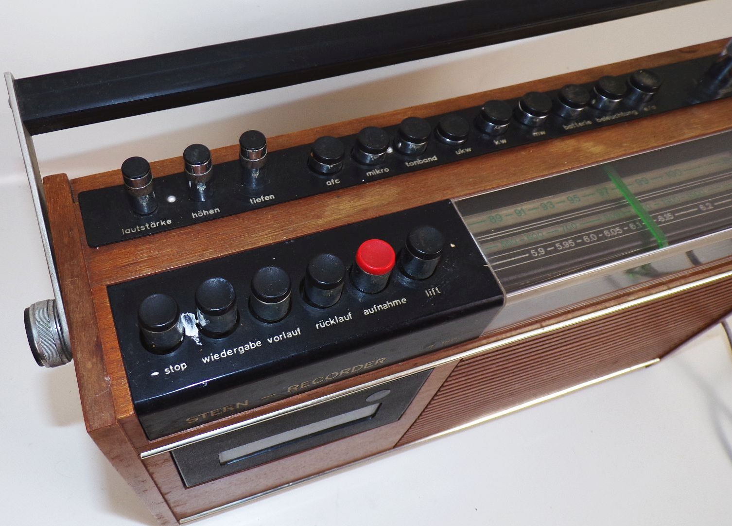 Stern Recorder R160 mit Kassettenrekorder Radio Echtholz 