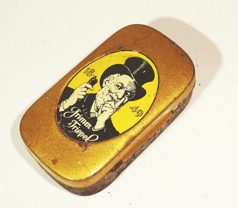 Grimm Triepel Kautabak Blechdose Reklame Sammler Deko