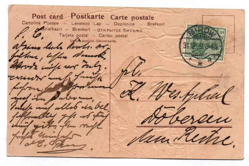 Präge Ak Bube Rokoko Mode Kutsche Neujahr 1909