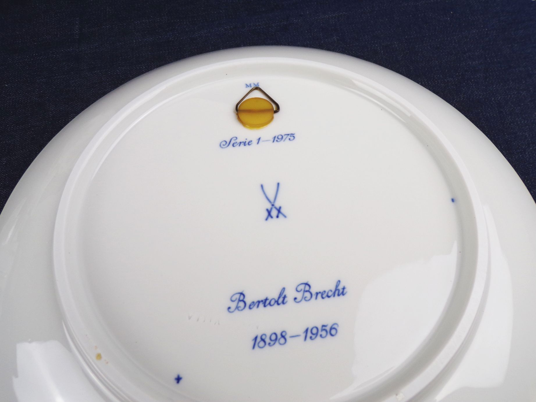 Meissen Wandteller Berthold Brecht 1975 