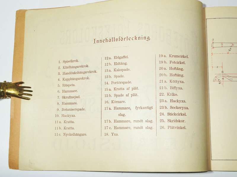 Göteborg Volksschule Metallbau Zeichnen Schweden 1910er 1920er