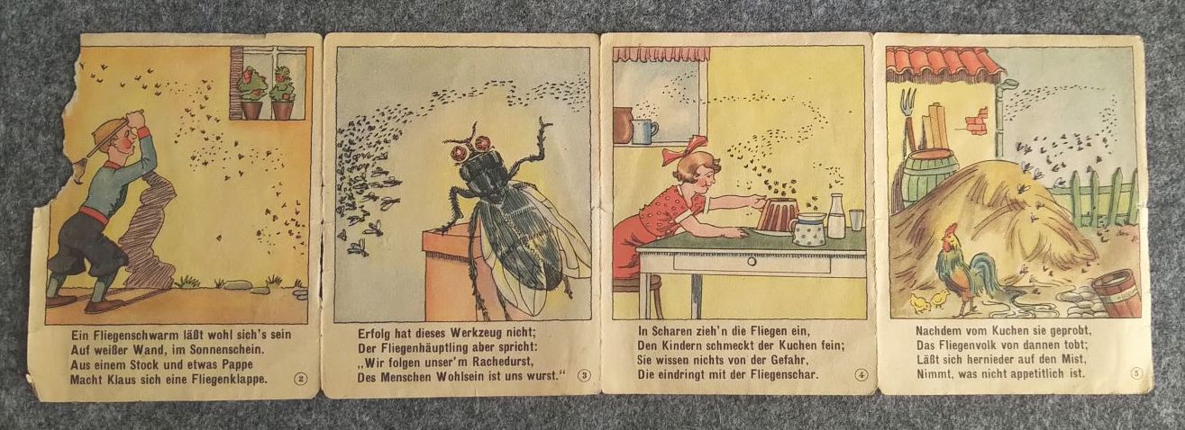 Reklame Prospekt Aeroxon Werke Flieglein Flieglein an der Wand Stuttgart Reklame Prospekt Aeroxon Werke Flieglein Flieglein an der Wand Stuttgart
