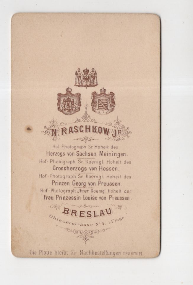 CDV Foto Student Schauspieler um 1890 Breslau Schlesien Polen CDV Foto Student Schauspieler um 1890 Breslau Schlesien Polen