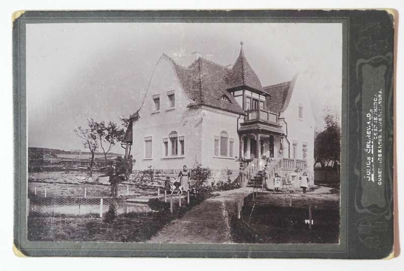 Kabinettfoto Villa Wohnhaus Familie Neukirch Cunewalde Neusalza Spremberg 1900er