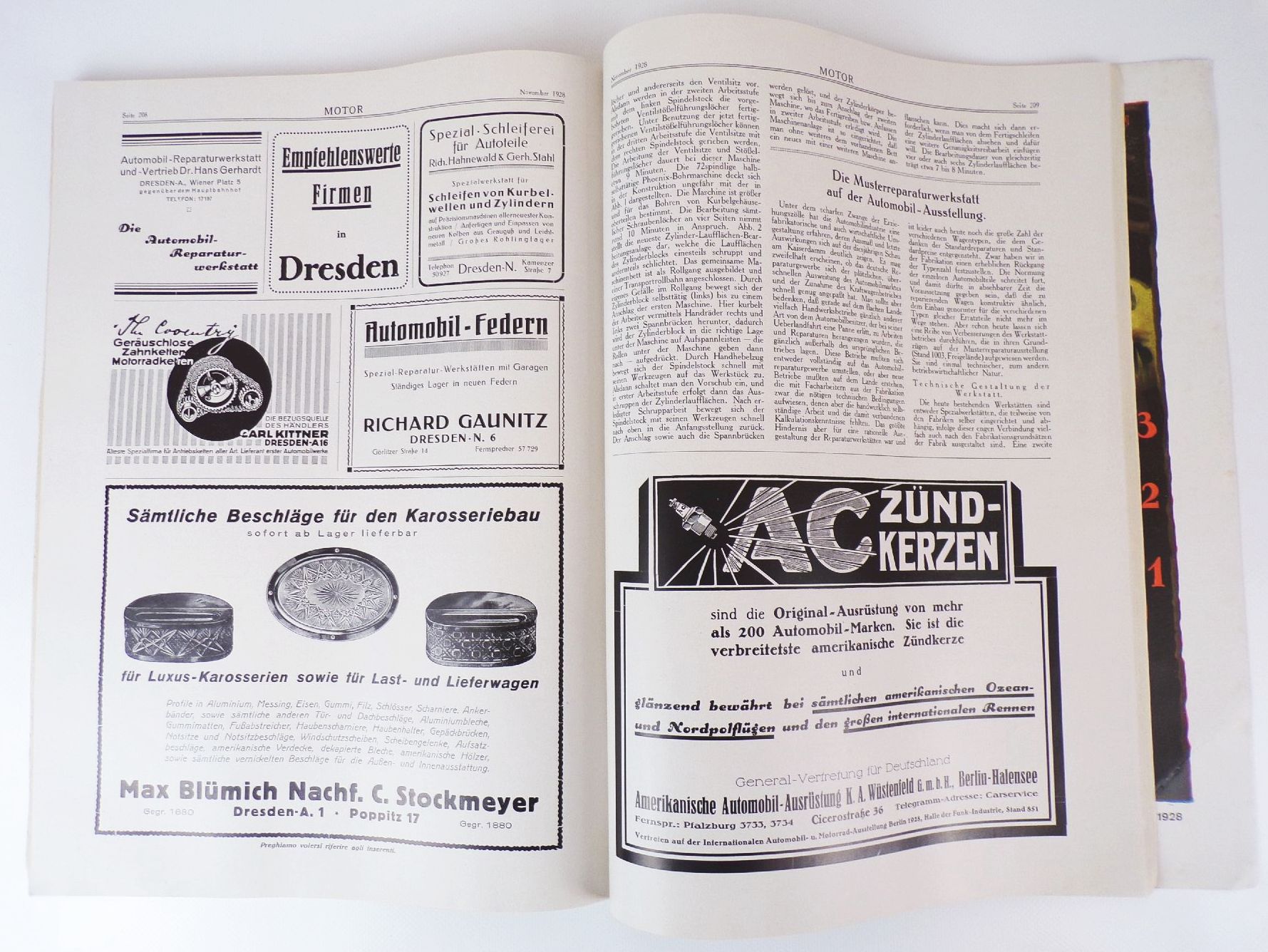 Motor Internationale Automobil und Motorrad Ausstellung 1928 Oldtimer 