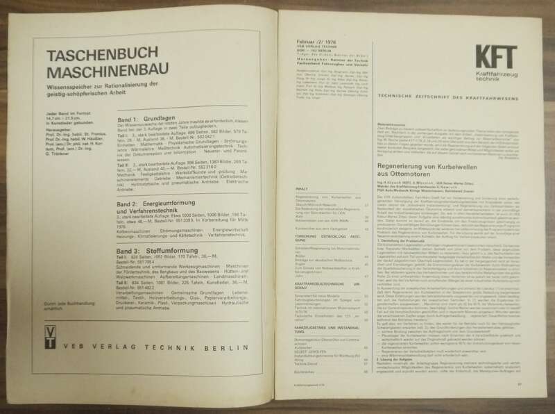 KFT Umweltschutz und Motorräder Motorradsport Wartburg 353 DDR 1976