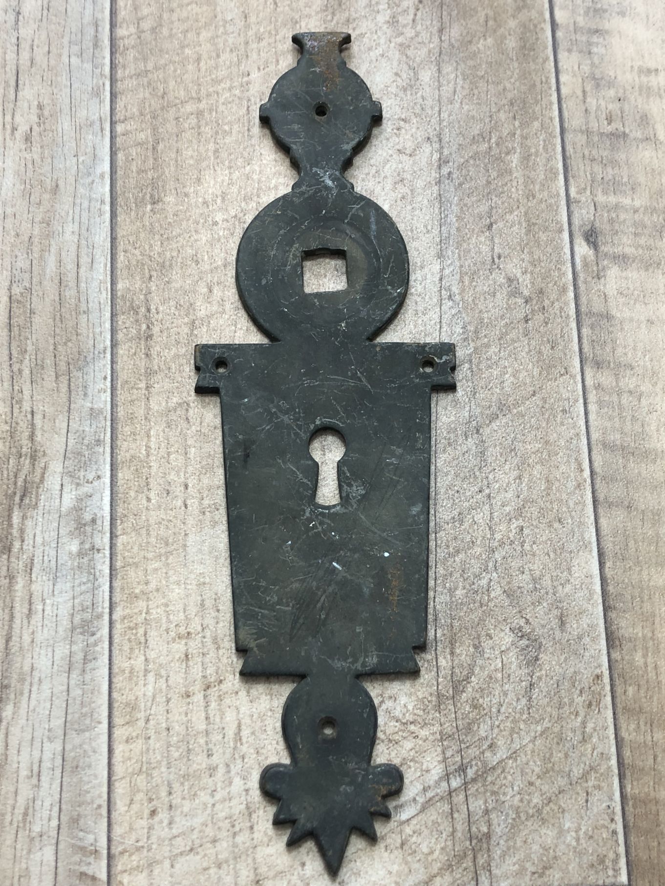 Alter Türbeschlag altertümlich Beschlag Tür Barock Eisen antik