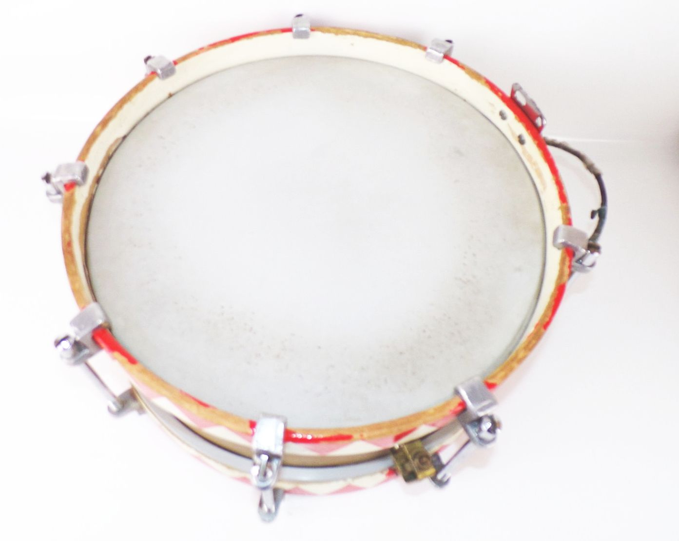 Alte Marschtrommel mit Zubehör Trommel 