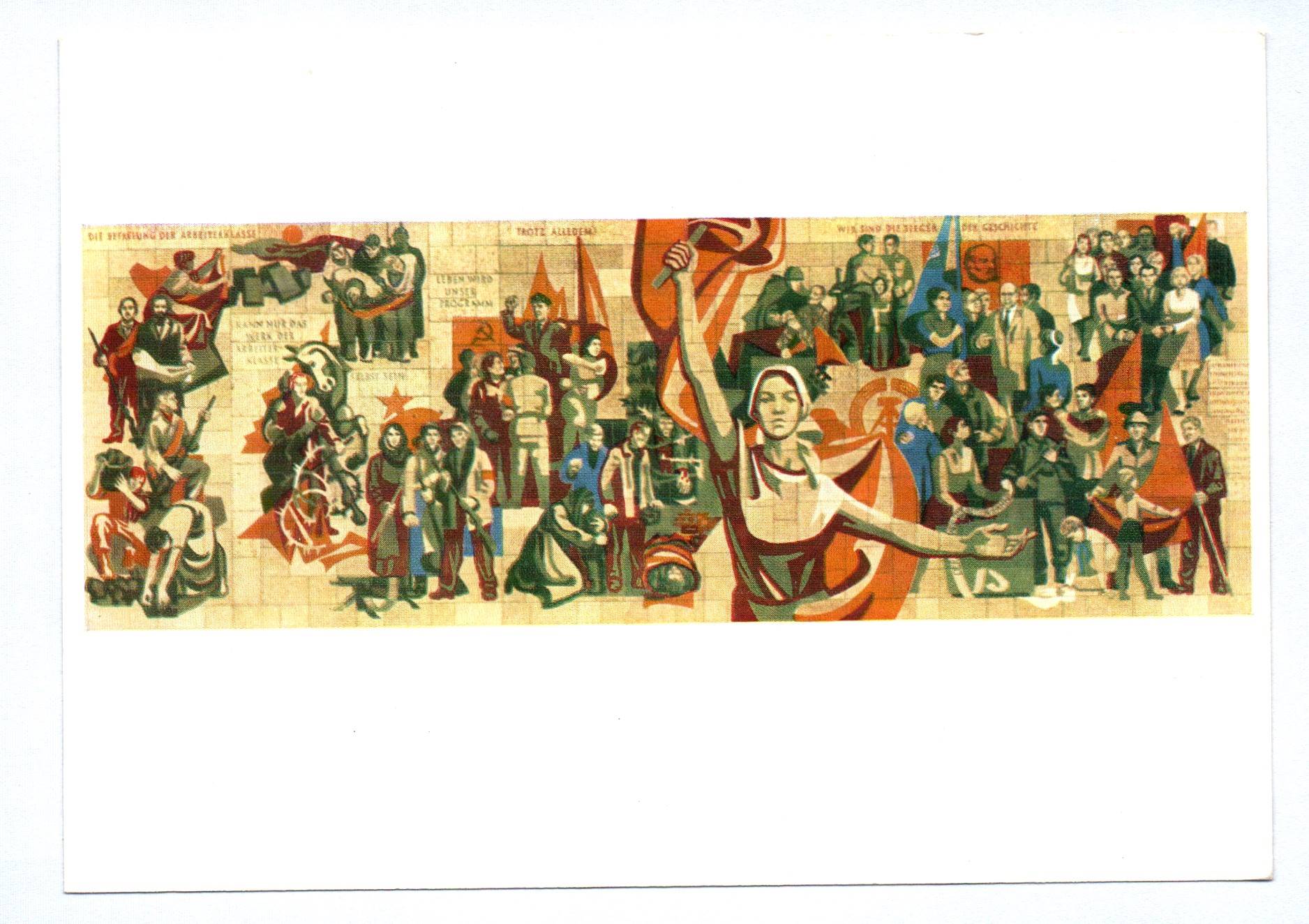 Künstler Ak Gerhard Bondzin Der Weg der roten Fahne