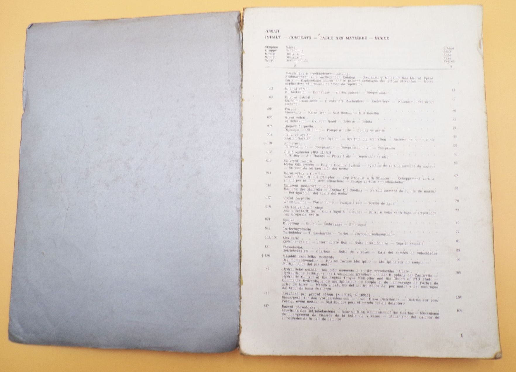 Ersatzteilliste Zetor 10011 10045 16045 Original