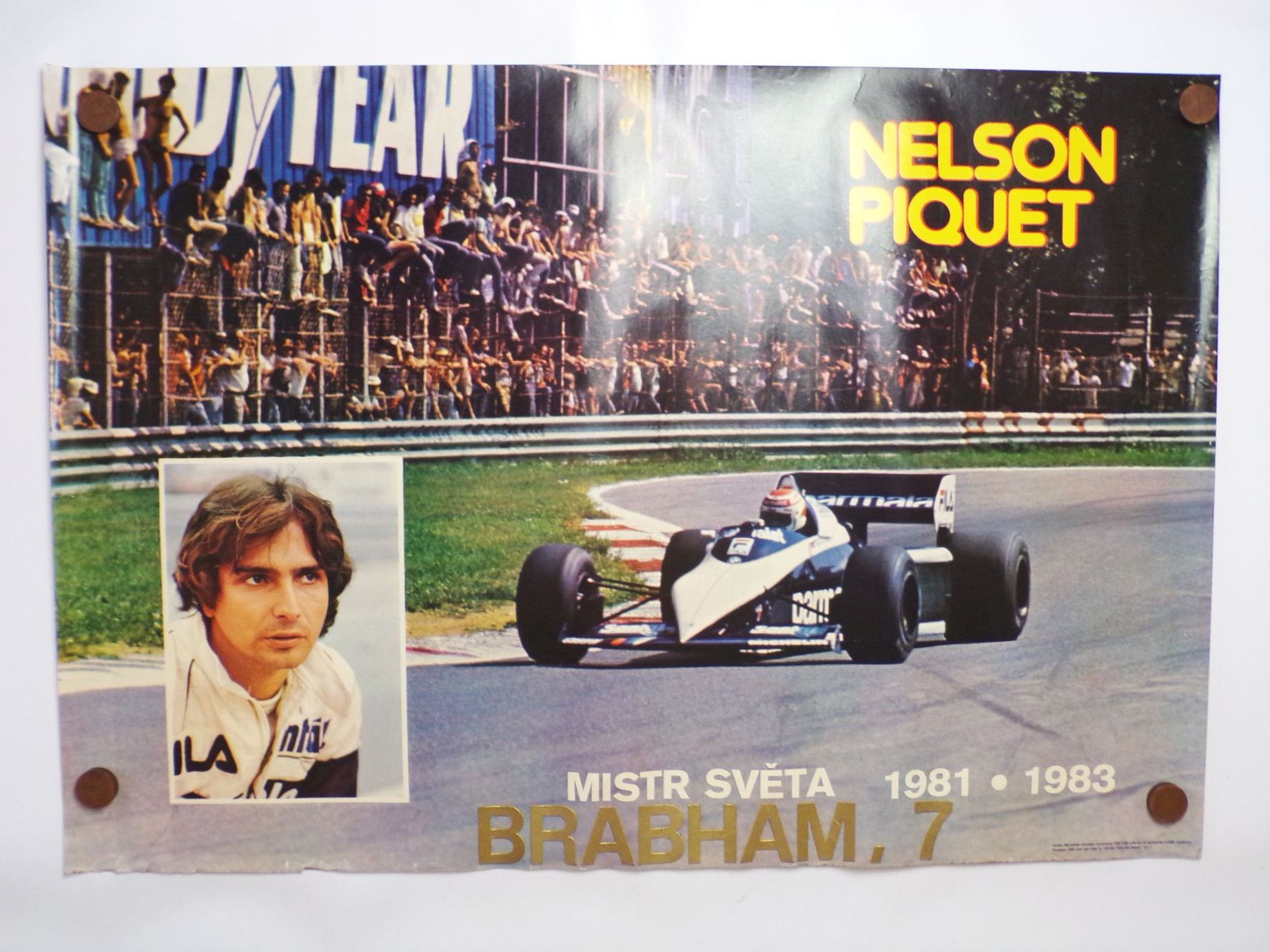 Vintage Poster Nelson Piquet Formel 1 