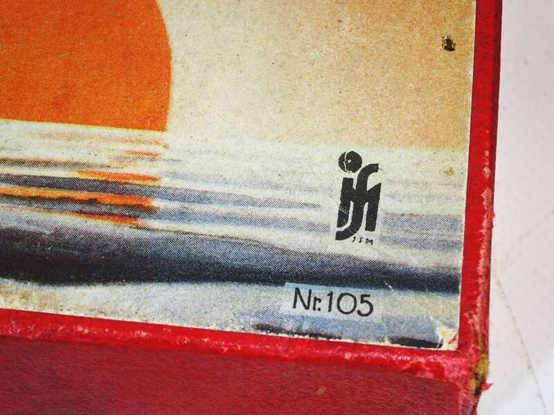 Über den Atlantik Zeppelin Scholz Mainz Brettspiel 1930er Zinnfiguren