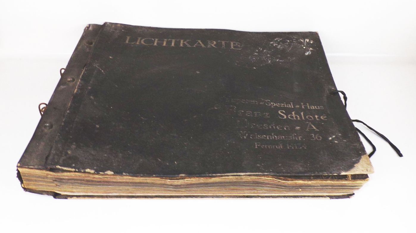 Tapeten Musterbuch Antik Schlote Dresden um 1910 