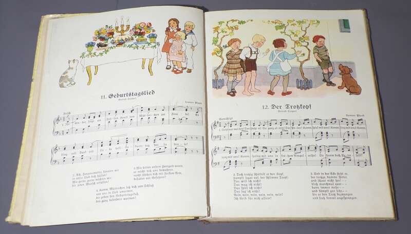 Kommt Kinder Singt Liederbuch Gertrud Caspari Leonore Pfund EA 1934 Kinderbuch