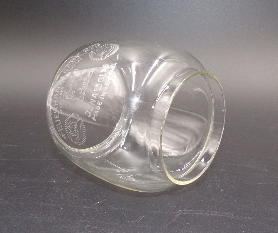 Altes Feuerhand Lampenglas Baby 275 Jenaer Glas Ersatzglas Altes Feuerhand Lampenglas Baby 275 Jenaer Glas Ersatzglas