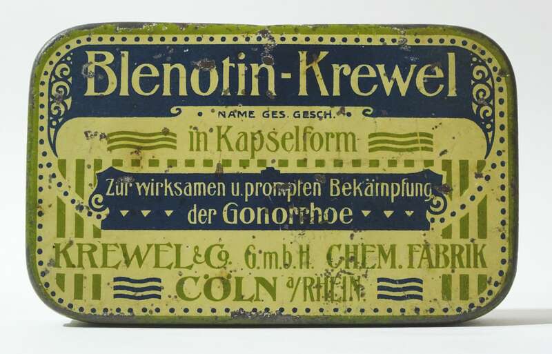 Alte Blechdose Blenotin Krewel Kapseln Chemische Fabrik Cöln Köln 1910er