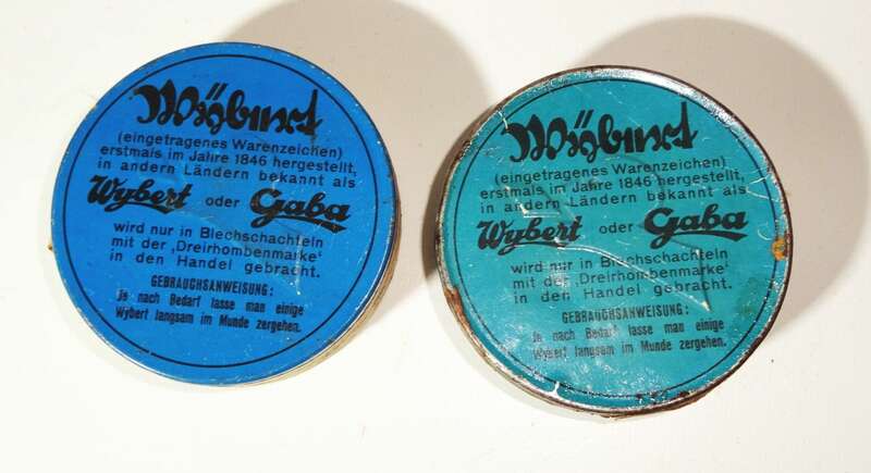 Wybert Bonbon Dose Reklame Blechdose Husten Heiserkeit Deko