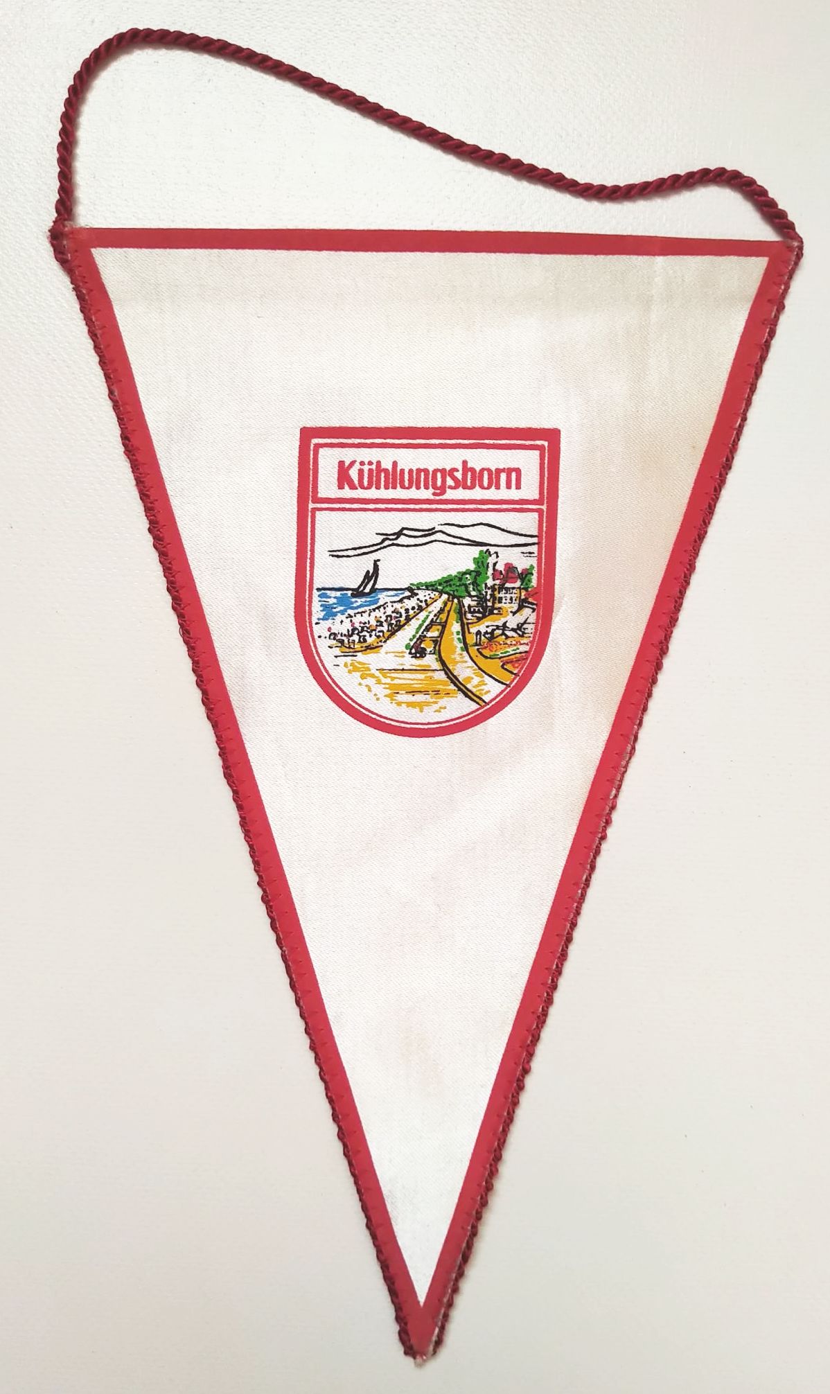 Alter Wimpel Kühlungsborn Wappen Souvenir