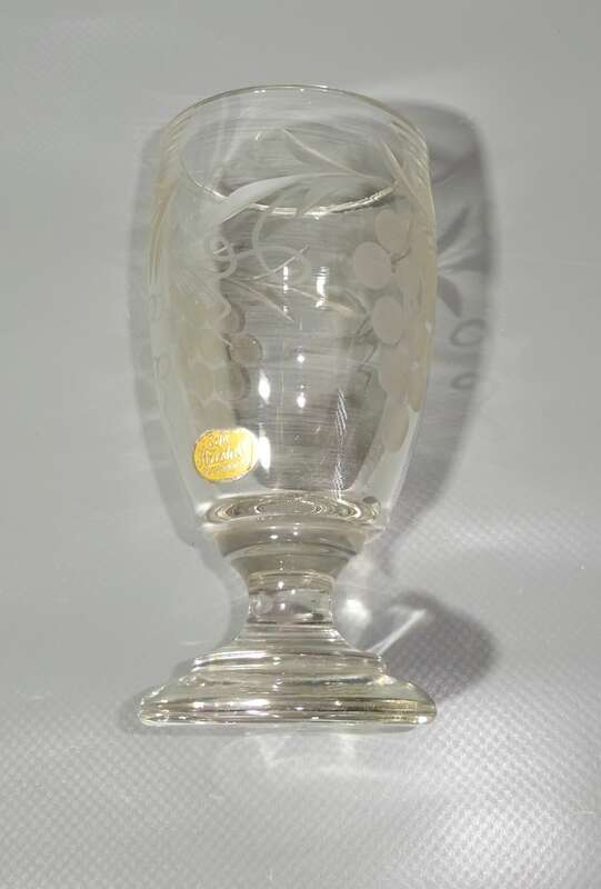 Altes Grogglas Kristall Handgeschliffen Vintage Deko !