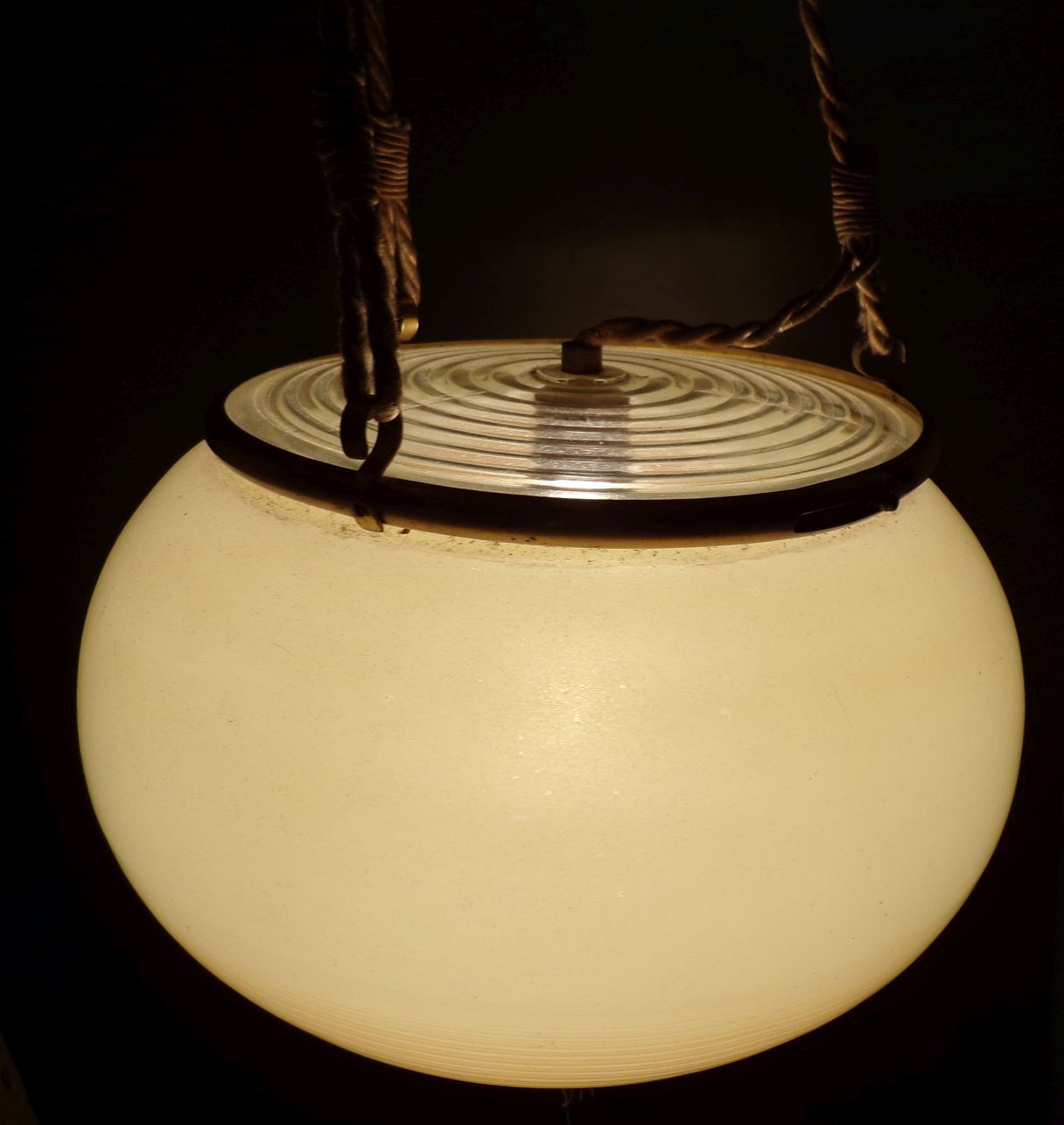 Alte Art Deco Pendelleuchte Deckenlampe E27 Glas Vintage Alte Art Deco Pendelleuchte Deckenlampe E27 Glas Vintage