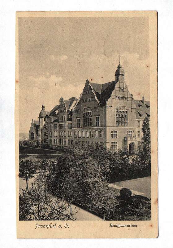 Ak Frankfurt a. O. Realgymnasium Feldpost 1918