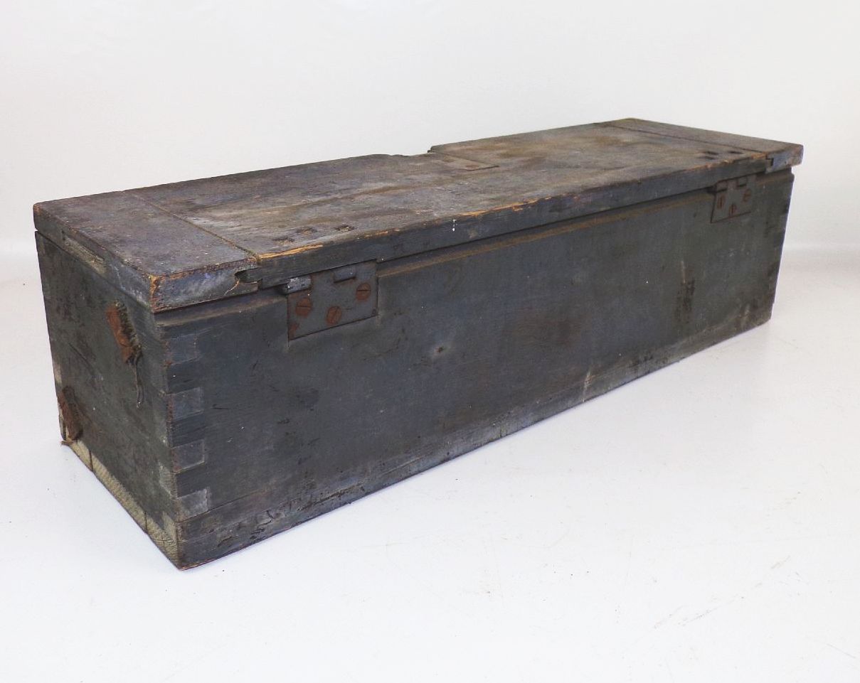 Alte Munitionskiste Holz 2 Wk Transportkiste 