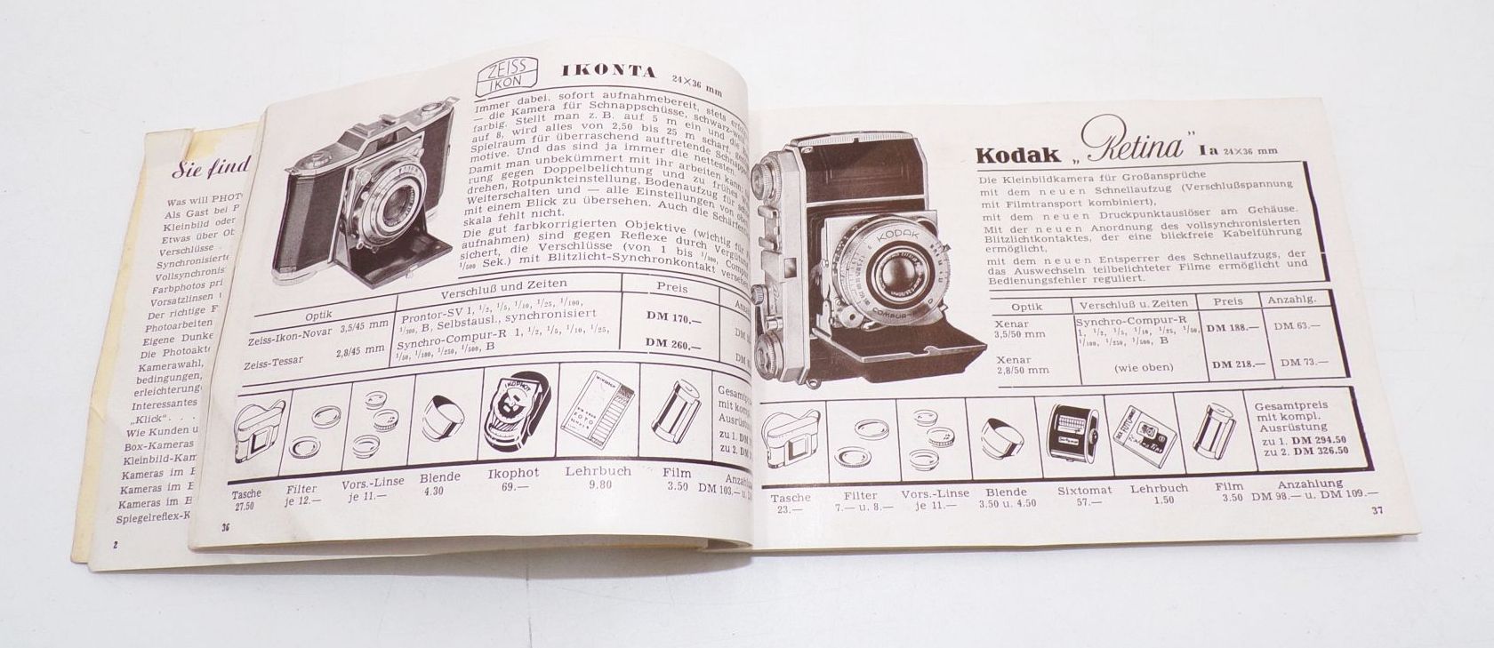 Alter Katalog Foto Hildebrand Stuttgart um 1950 Fotoapparate Kameras Alter Katalog Foto Hildebrand Stuttgart um 1950 Fotoapparate Kameras