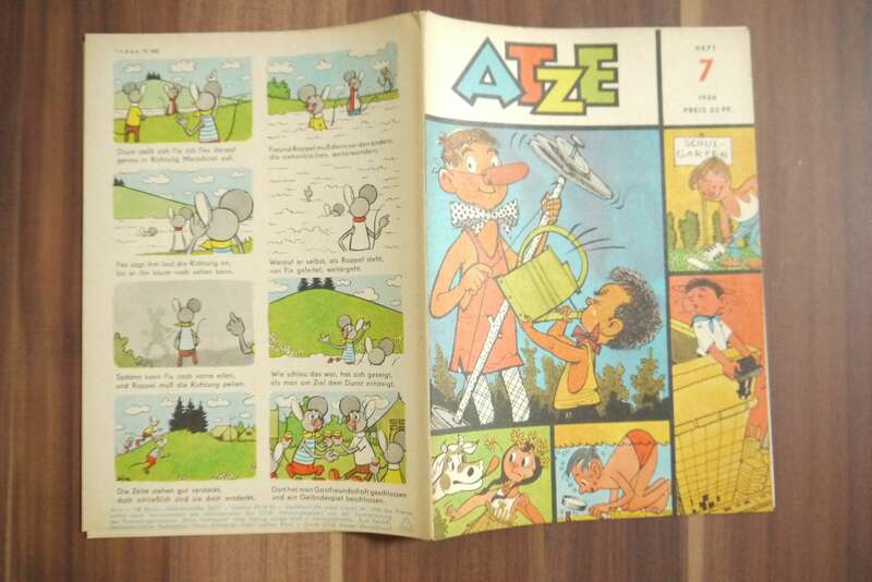 Atze Pedro und Coco Der Schulgarten Heft 7 DDR Comic 1966