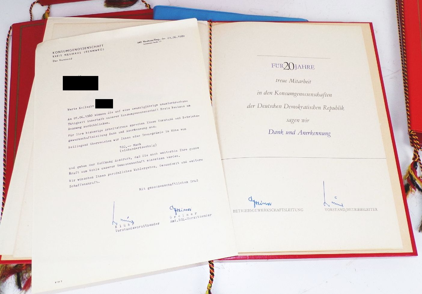 DDR Urkunden Nachlass 