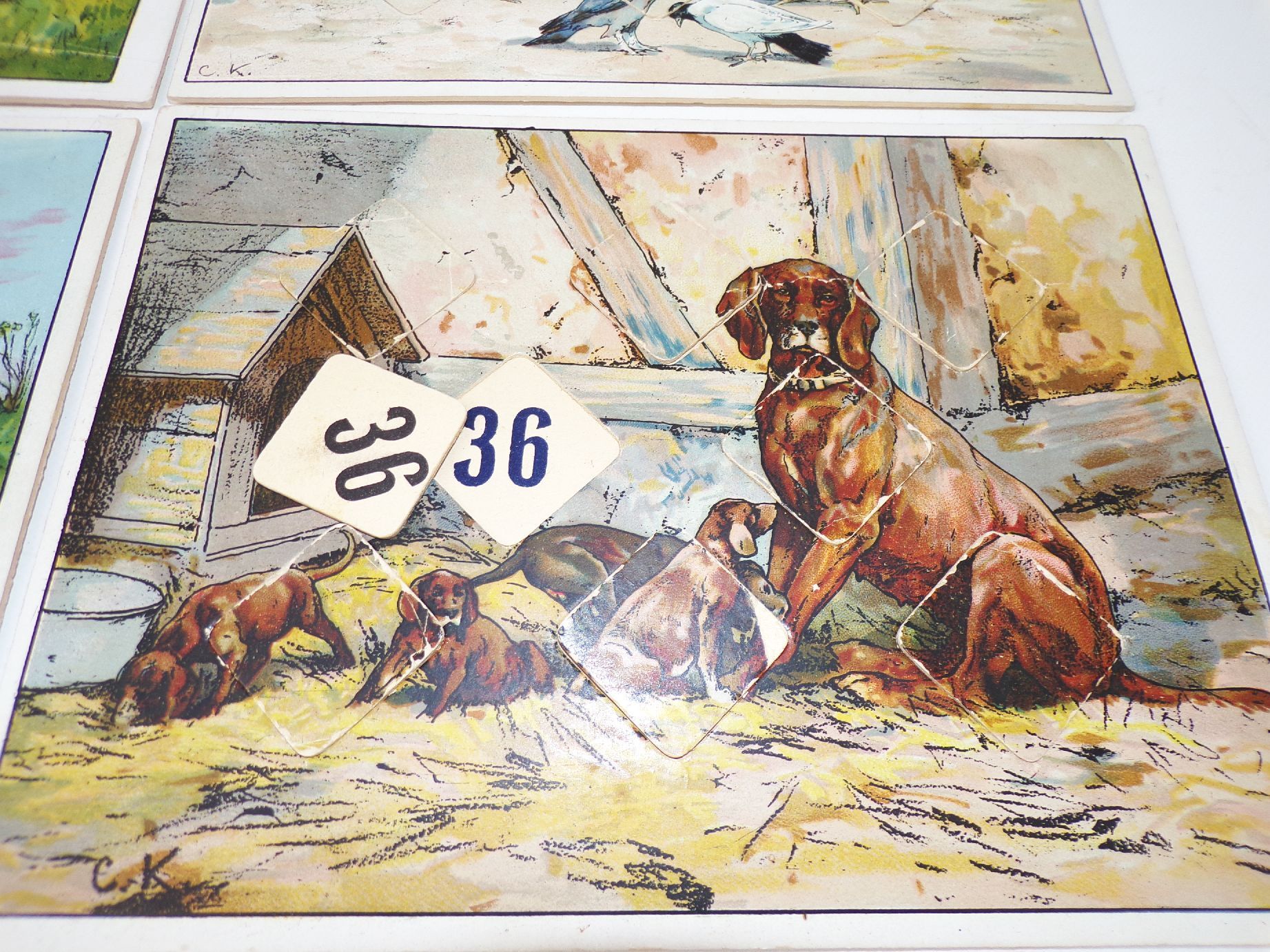 Tier Bilder Lotto Verlag Jos Scholz Mainz No 5119 Legespiel Puzzle