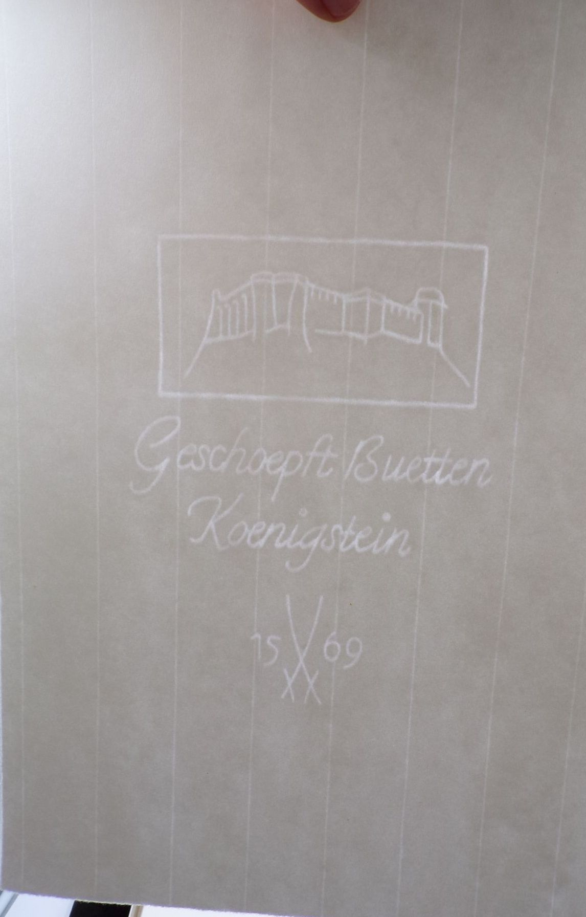 DDR Briefpapier Geschöpft Bütten Königstein mit Wasserzeichen DDR Briefpapier Geschöpft Bütten Königstein mit Wasserzeichen