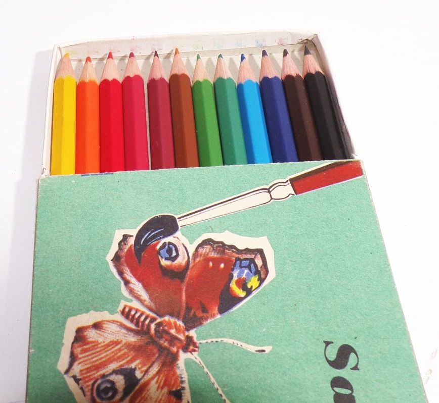 Buntstifte DDR Saxonia Künstler Farbstifte Steinigtwolmsdorf OVP unbenutzt