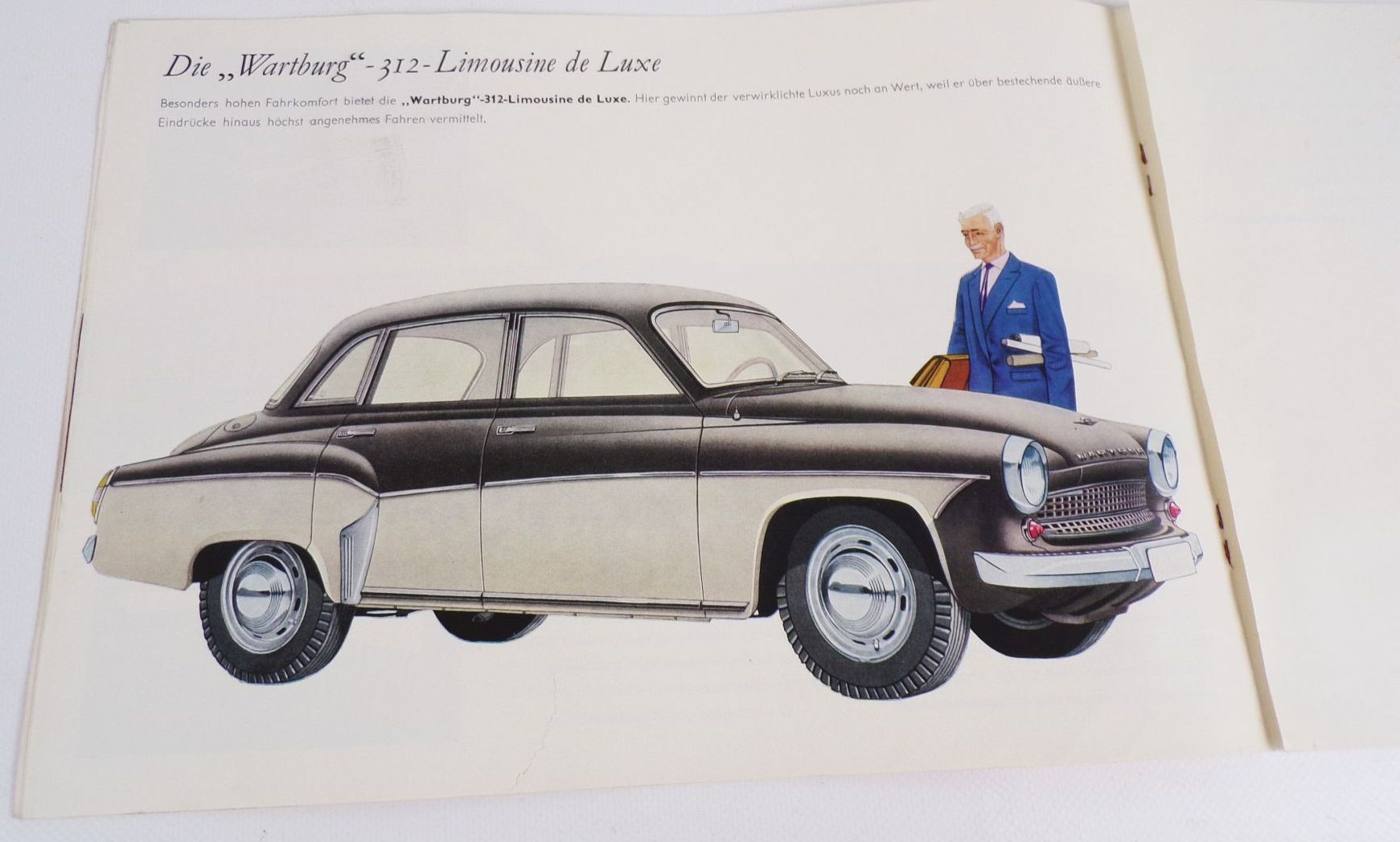 Alte Broschüre Wartburg Limousine De Luxe 1962 VEB Automobilwerk Eisenach