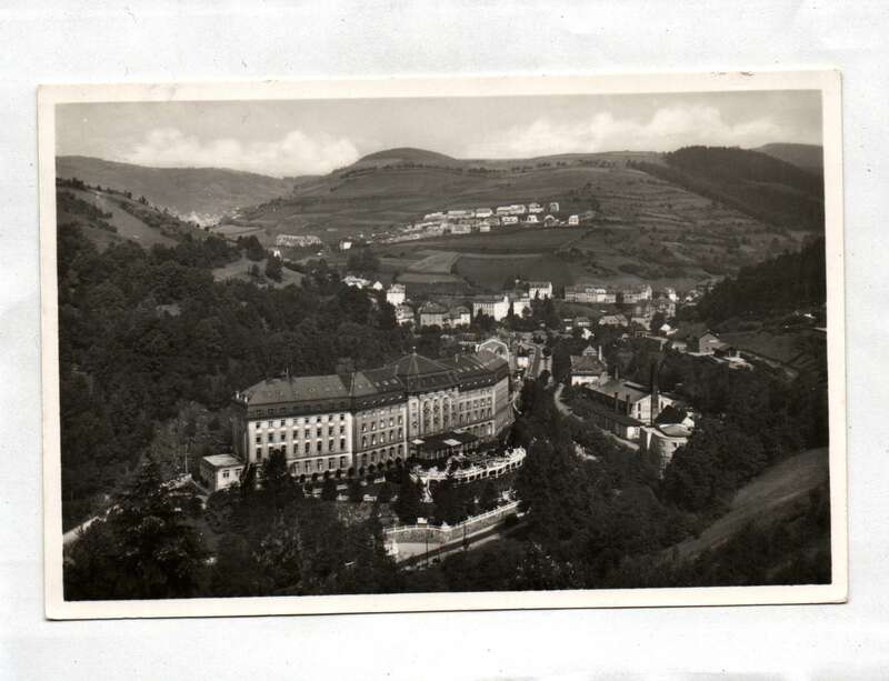 Ak Lecebne lazne Jachymov Radium Palace Hotel Radiumbad St Joachimstal 1939