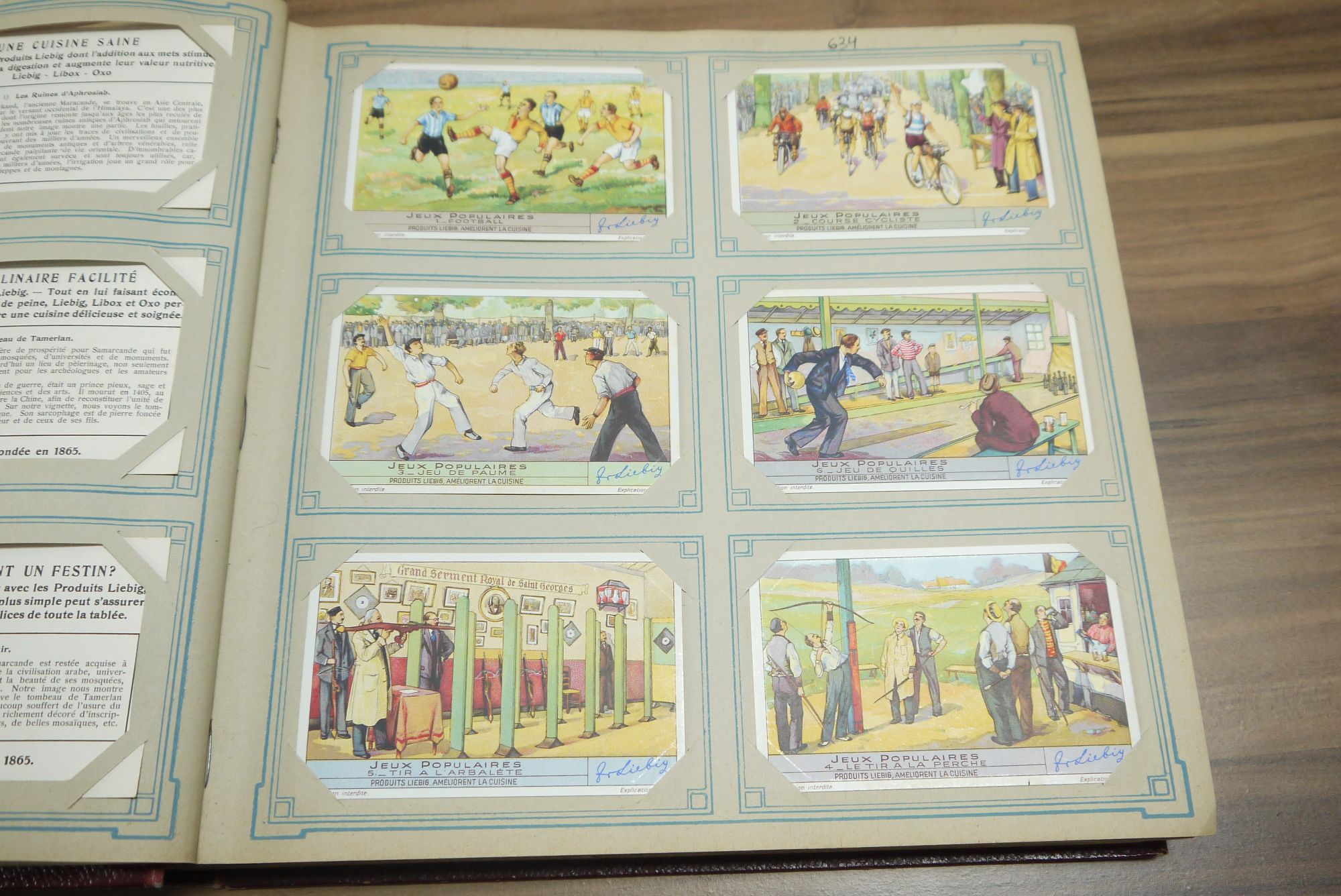 Liebig Chromo Album Sammelbilderalbum ca 52 Seiten 312 Karten Sammelbilder