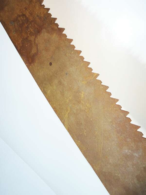 Alte Schrotsäge Hochzeit 152 cm Zweimannsäge Vintage Deko 