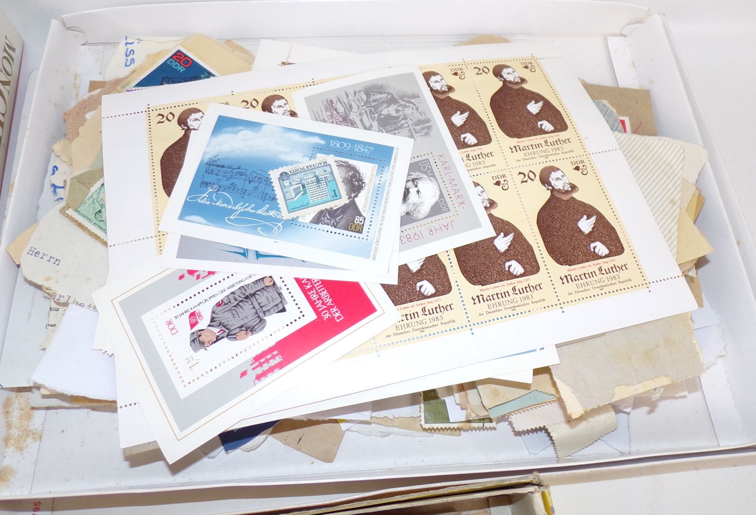 Briefmarken Konvolut DDR BRD Ausland 