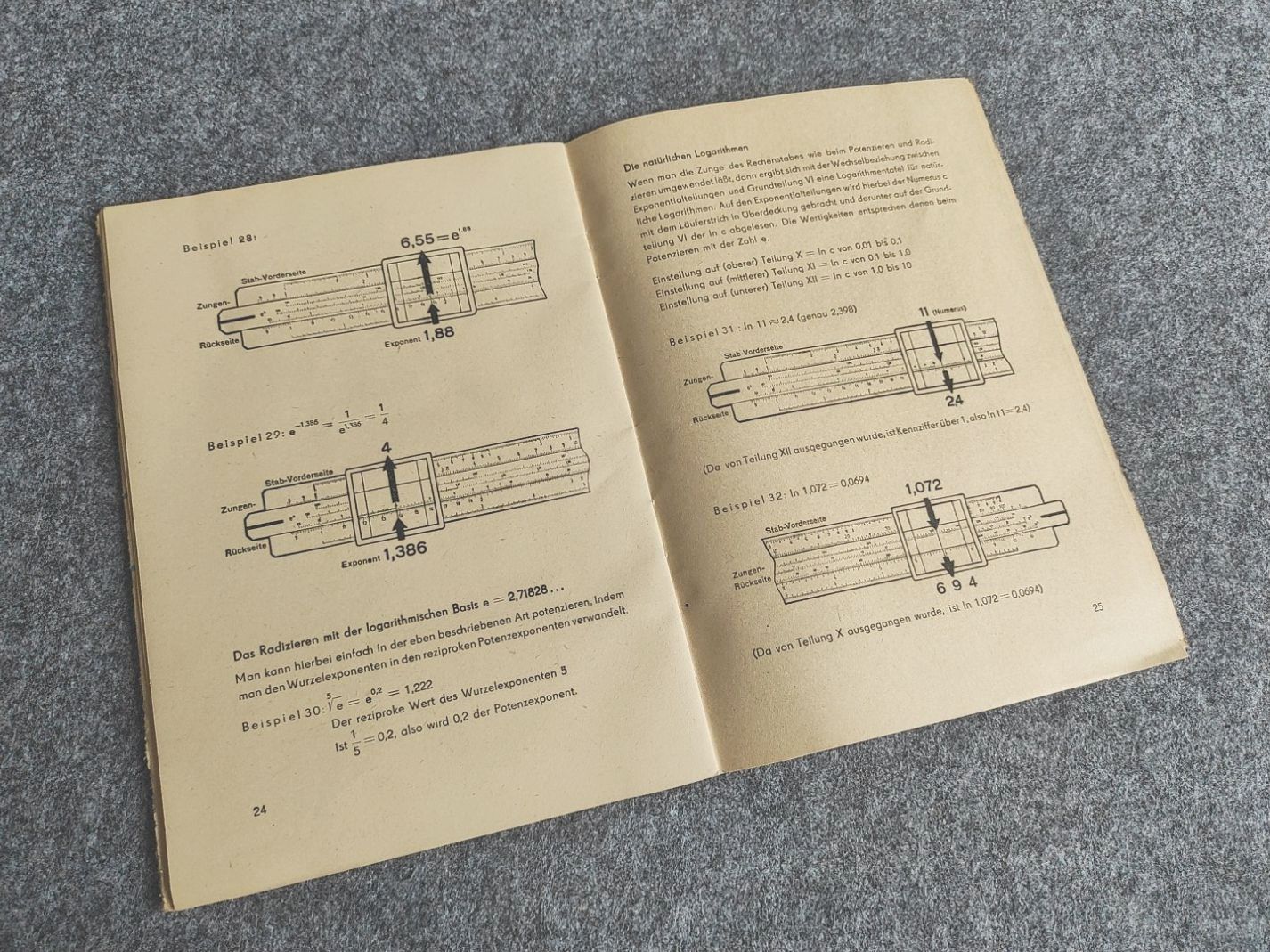 Gebrauchsanleitung zum Leichtmetall Rechenstab Reiss Darmstadt DDR Gebrauchsanleitung zum Leichtmetall Rechenstab Reiss Darmstadt DDR