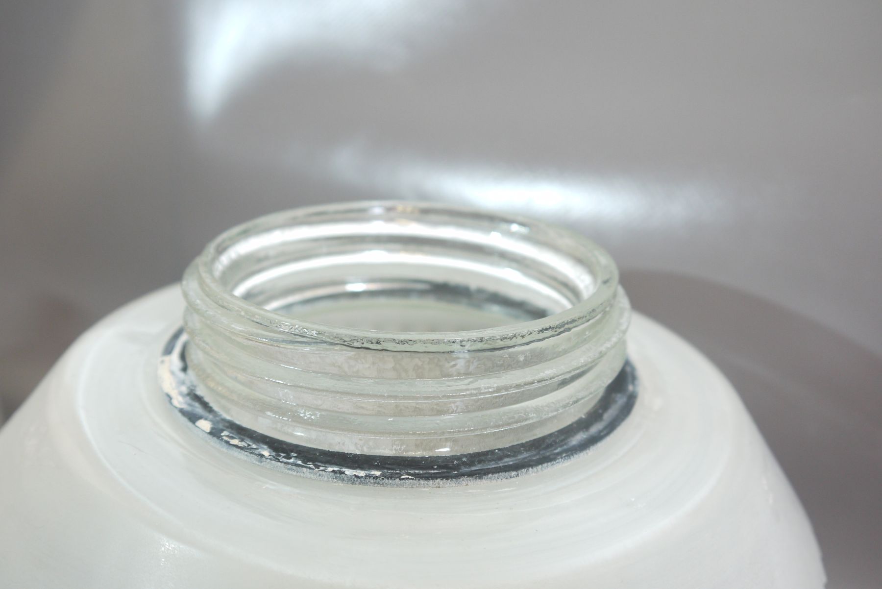 Kellerlampe Flur Badlampe E27 Glas Vintage Deckenlampe rund