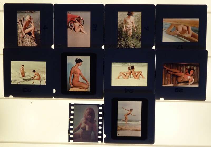 Akt Dia 85 Stück Farbdias nackte Frauen Erotik Nude Naked DDR Glasdia