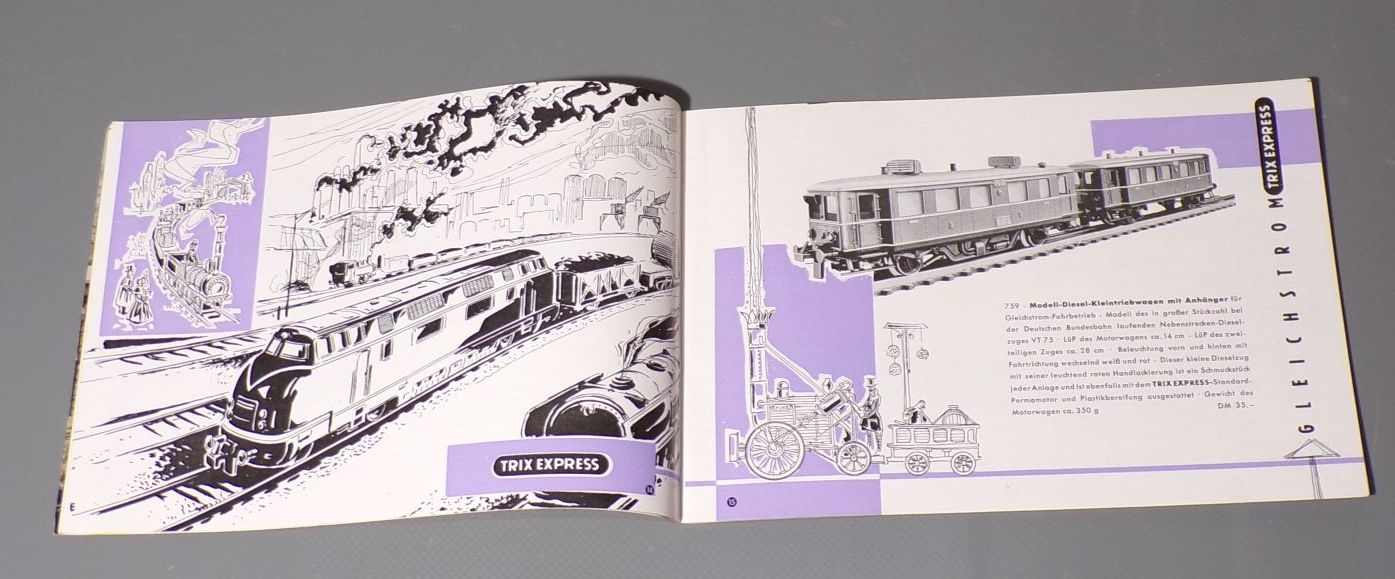 Trix Express H0 1958 Katalog vintage Sammler 