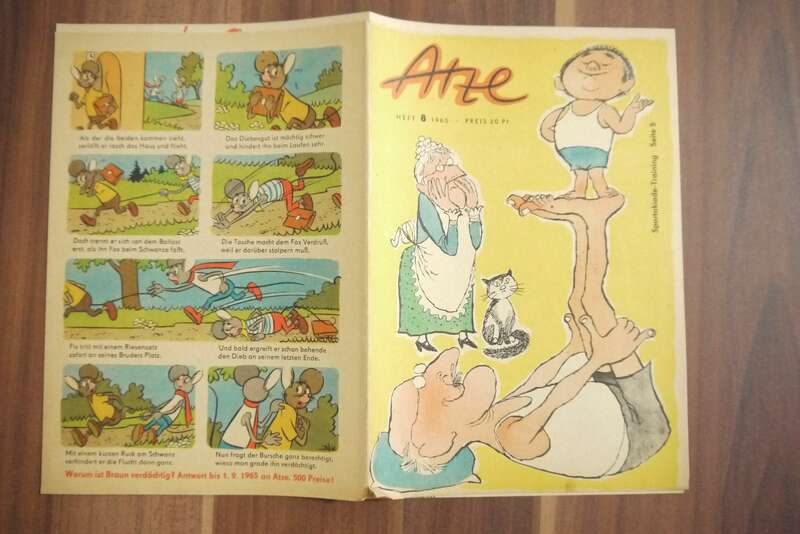 Atze Heft 8 Hassan der Blumendieb 1965 DDR Kinder Comic