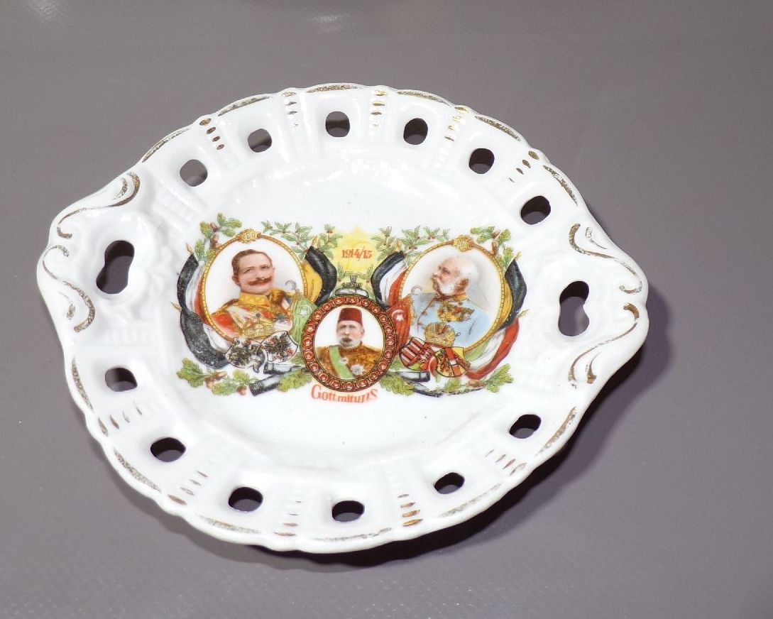 Patriotisches Porzellan Service Kaiser Wilhelm Kaiserreich Mokkaservice 1 Wk 