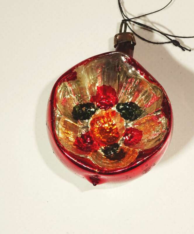 Alter Christbaumschmuck Glocken Halbkugeln Lauscha Glas Vintage