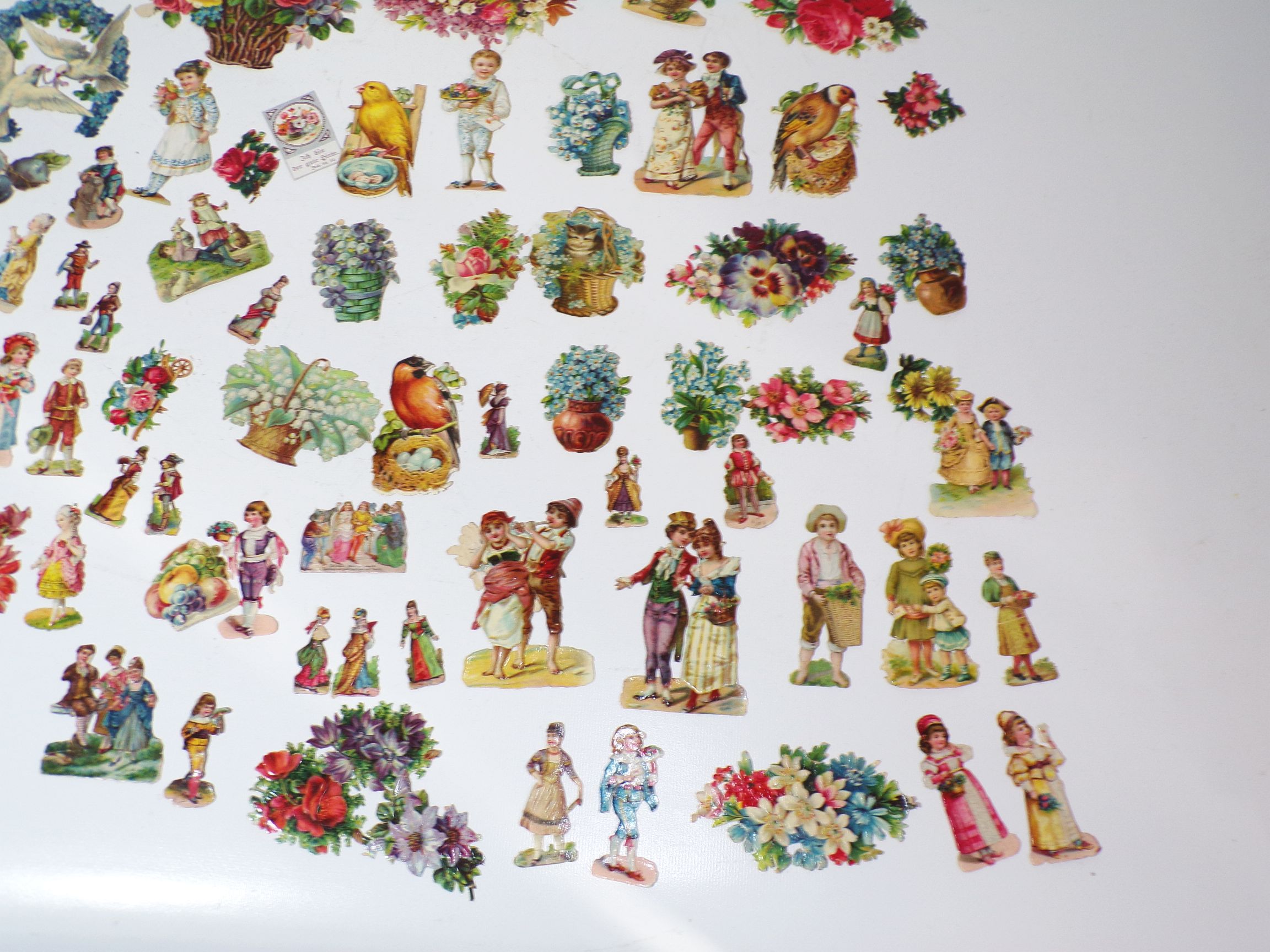 Konvolut alte Oblaten Religionsbilder Stammbuchbilder