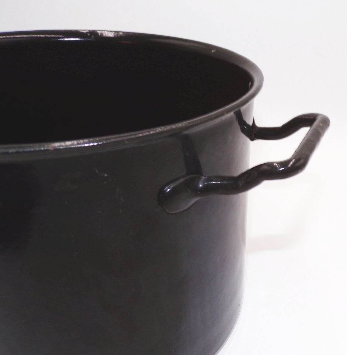 Alter Kochtopf Eisen Schwarz mit Deckel 5 Liter Topf true Vintage 