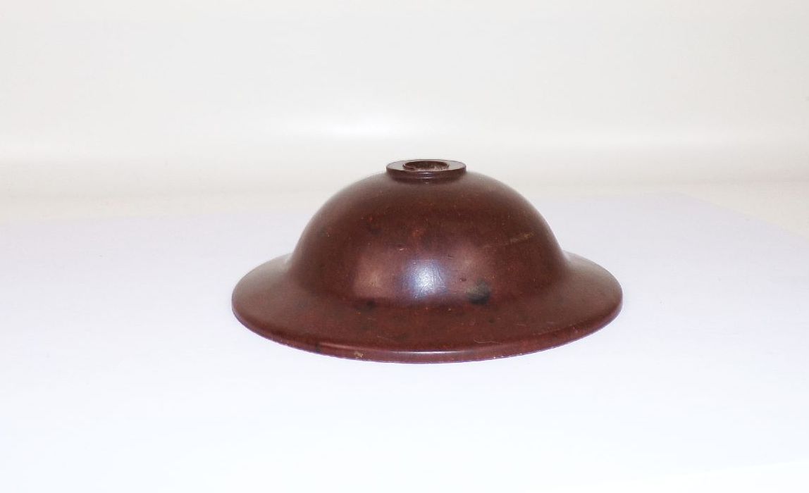 Bakelit Deckenrose Lampenersatzteil braun Baldachin Wandstück 