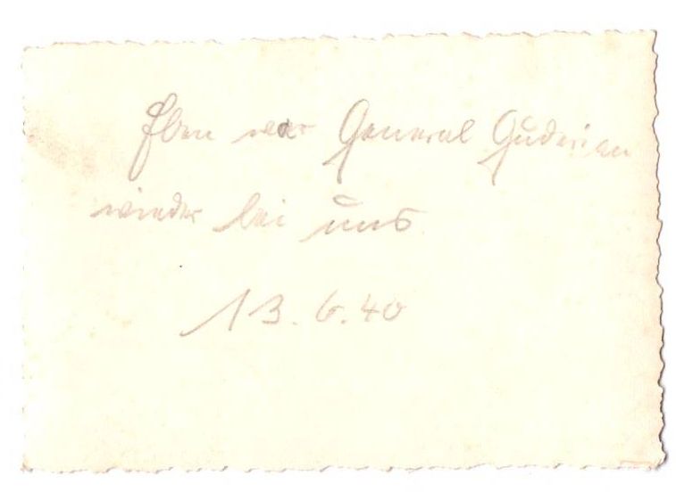 Foto Guderian 1940 SdKfz 251 