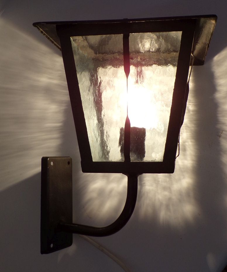 Wandleuchte Laterne Gartenlampe E27 Schwarz Vintage 